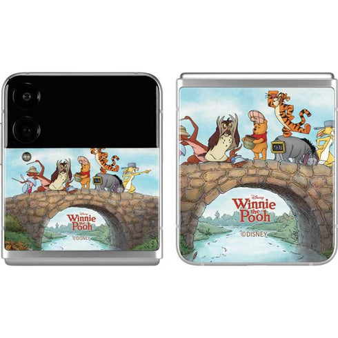Disney Winnie the Pooh All Characters Galaxy Z Flip4 5G Skin